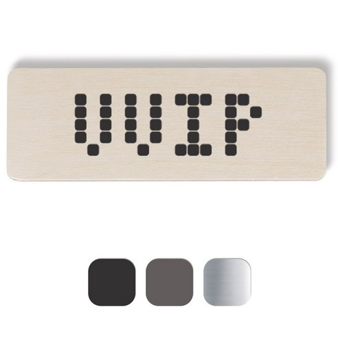 1AM 픽셀도어사인 직사각 + 5mm 픽셀 스티커 3p, 진회색, 연회색, 은색