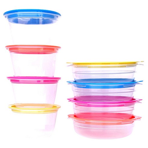 쿡앤밥 밀폐용기 실속세트, 1세트, 쿡앤밥 275ml x 4p 랜덤발송 + 쿡앤밥 450ml x 4p 랜덤 발송