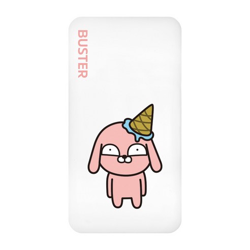 개콘프렌즈 베이직 슬림 보조배터리 5 000mAh, 버스터