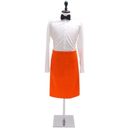 플러스원키친웨어 캐주얼 하프 앞치마, Fresh ORANGE, 1개