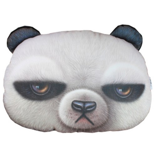 삼에스 X-DOLLS 3D 차량용 목쿠션, XD121T (팬더), 1개