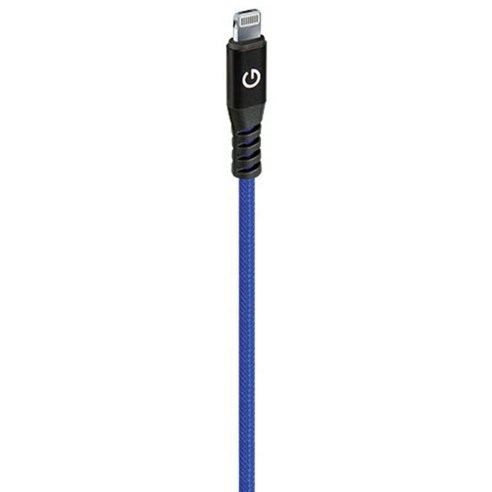 에너지아 알루터프 라이트닝 8핀 케이블 1.5m, 블루, 1개