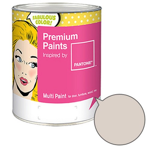 노루페인트 팬톤멀티 에그쉘광 핑크블루계열 페인트 1L, 크리스탈그레이 (13-3801), 1개