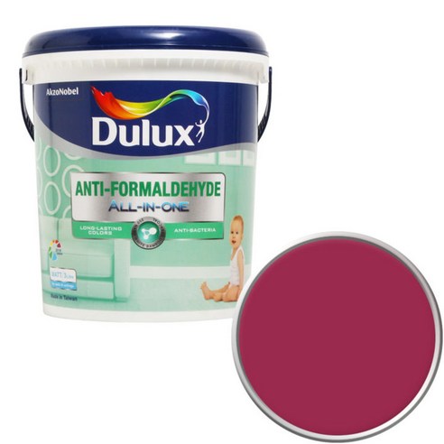 듀럭스 안티 포름알데히드 올인원 페인트 1L, Racy Red