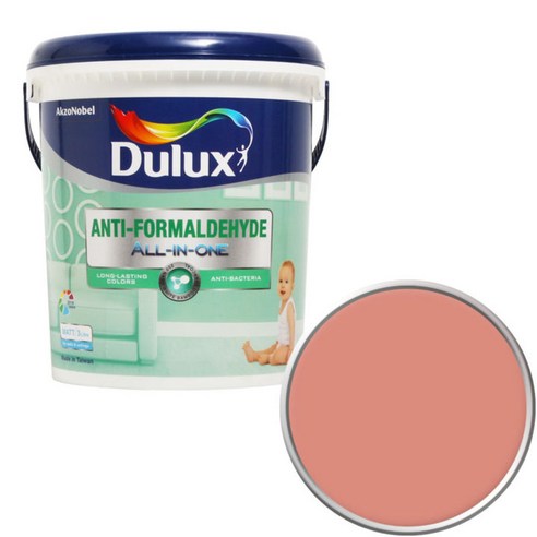 듀럭스 안티 포름알데히드 페인트 1L, Peachy Pink