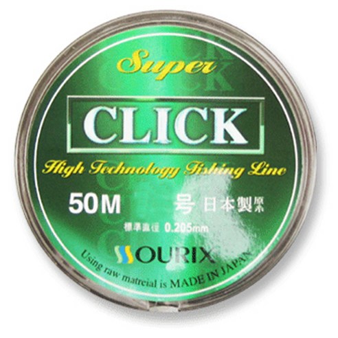 오릭스 CLICK 민물 낚시줄 1호, 50m, 1개