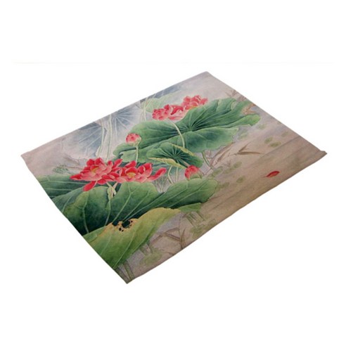 비케이 연꽃 식탁매트, 5, 가로 42cm x 세로 32cm