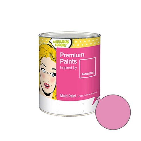 노루페인트 팬톤멀티 에그쉘광 피치블루계열 페인트 1L, 로즈블룸 (15-2214), 1개