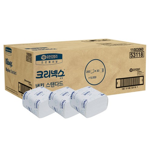 크리넥스 냅킨 스탠다드, 200매, 30개