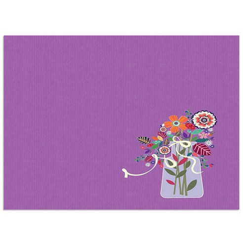로엠디자인 실리콘 식탁매트, 유리꽃병, 가로 385mm x 세로 285mm x 두께 1mm