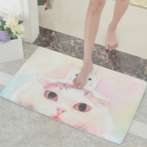 노랜드 파스텔패턴 주방매트, 1