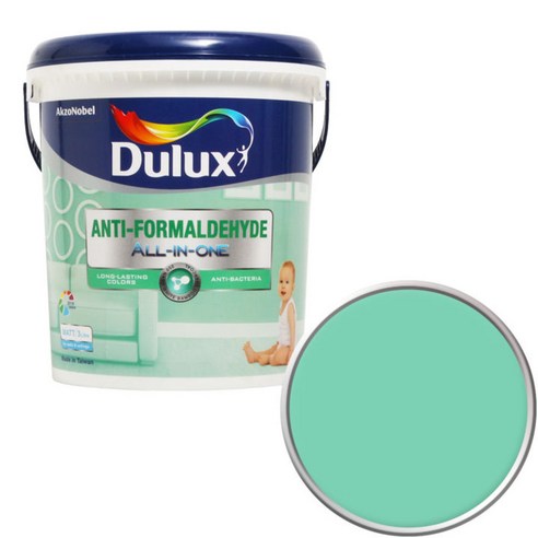 듀럭스 안티 포름알데히드 페인트1L, Bermuda Green