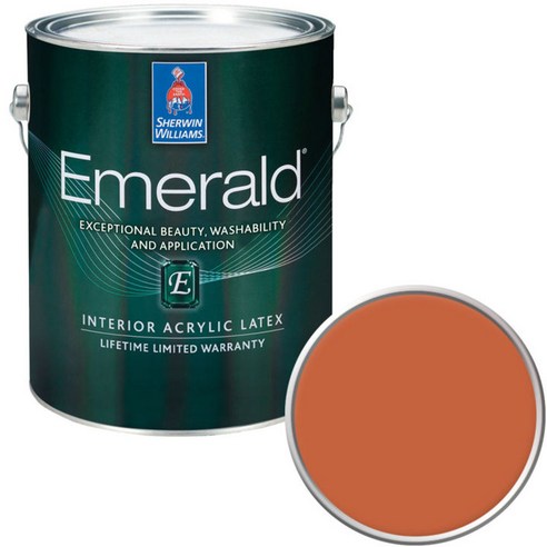 셔윈윌리암스 에메랄드 페인트 1L, SW6628 Robust Orange