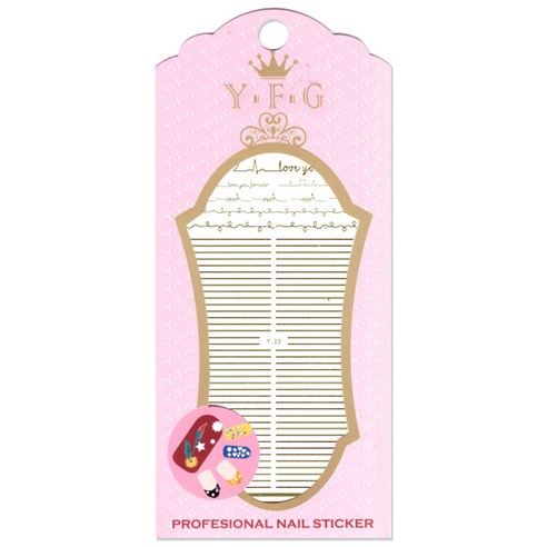 YFG 프로페셔널 네일 스티커, Y20, 1개