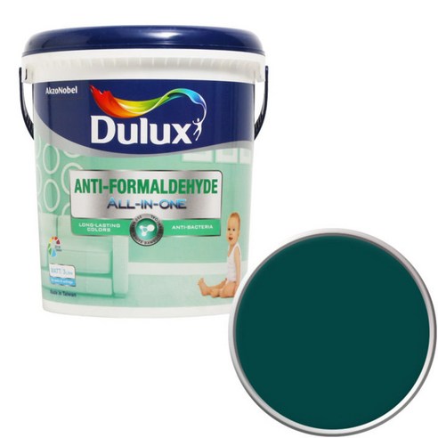 듀럭스 안티 포름알데히드 페인트1L, Deepest Cyan