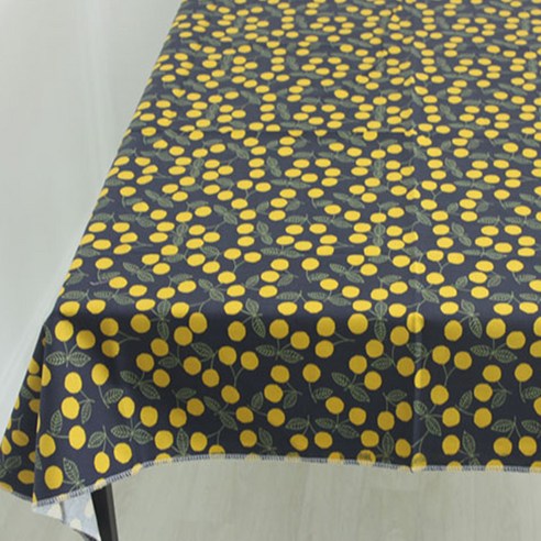 노랜드 체리테이블커버, 옐로우, 110 x 130 cm