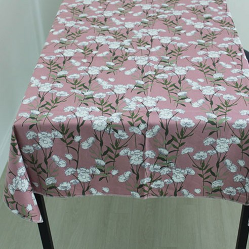 노랜드 아기꽃테이블커버, 핑크, 110 x 170 cm