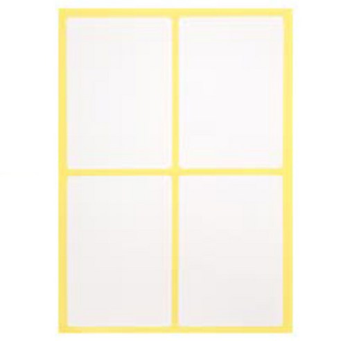 블루마토 PP 사각 라벨 스티커 1 10p, F(흰색), 7개입