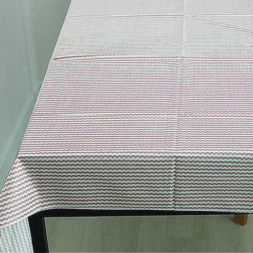 Noland 물결 테이블 커버, 핑크, 110 x 110 cm