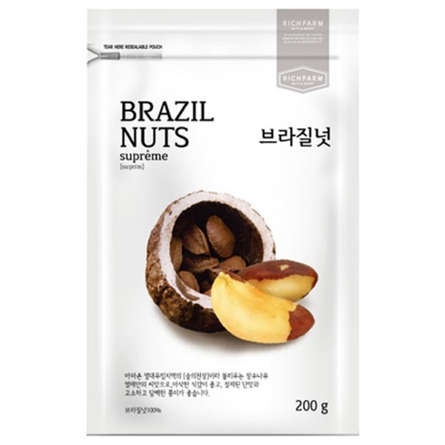 리치팜너트 수프림 브라질넛, 200g, 1개