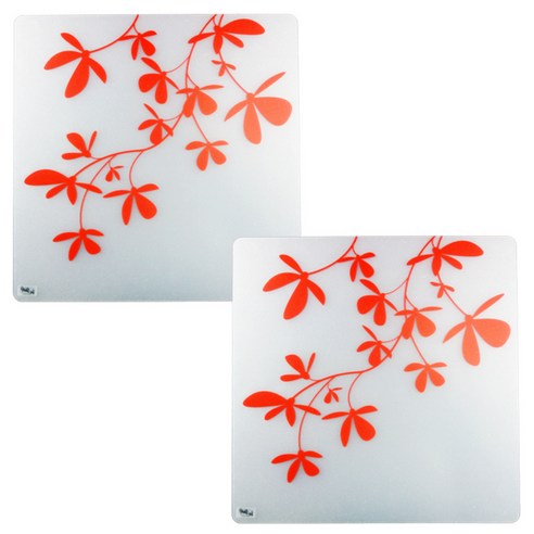 라쉘프 플레이트 테이블 매트 트위그 2p, 레드, 38 x 38 cm