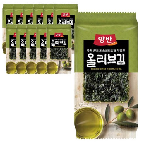 양반 올리브김, 5g, 12개