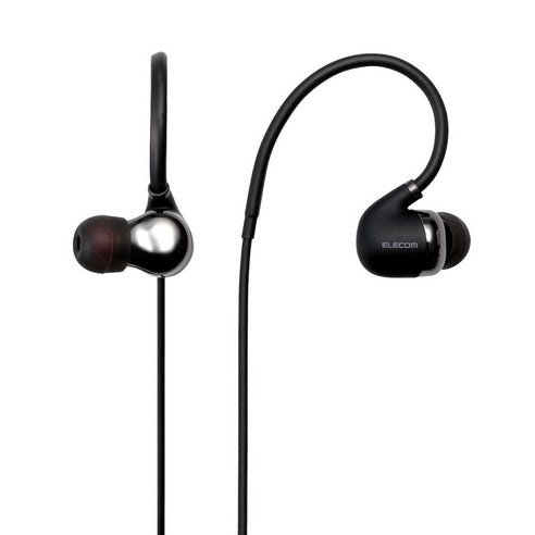 엘레컴 EARPLUG 블루투스 스테레오 이어폰 LBT-HPC50MP, LBT-HPC50MPBK, 블랙