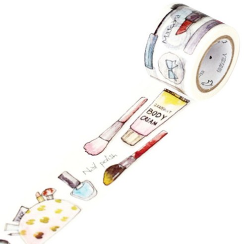 라이프포인트 생활소품 시리즈 마스킹 테이프 30mm x 7m, 12메이크업, 1개