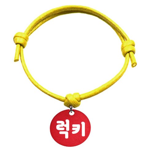 펫츠룩 굿모닝 옐로 반려동물 목걸이 S 알미늄원형 팬던트 S, 레드(럭키), 1개