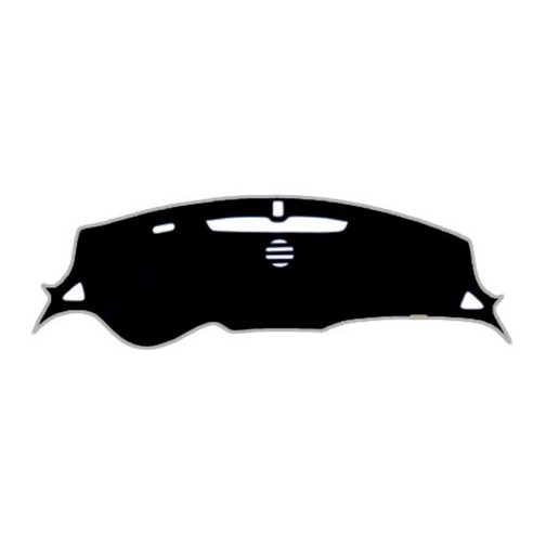 블랙라벨 펠트 라텍스 논슬립 대쉬보드커버 쉐보레, 올뉴말리부(센터 유/LED 유), 블랙 + 멜란지