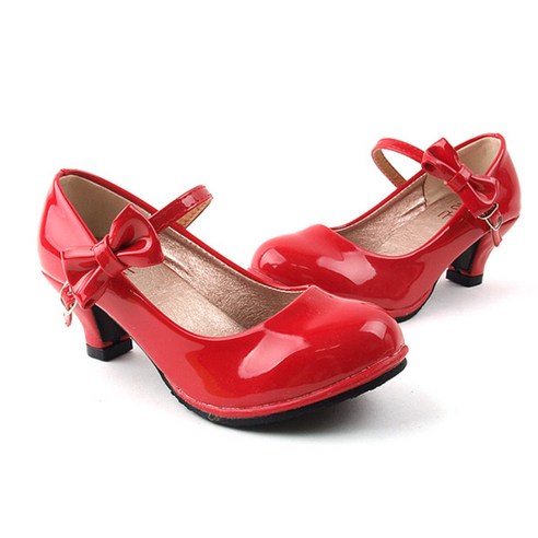 편안함과 안전성을 갖춘 우아한 베베마루 여아용 리본 힐