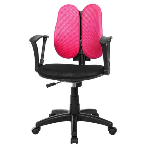 체어클럽 스터디백 A형 플러스 베이직 메쉬원단 의자, 핑크