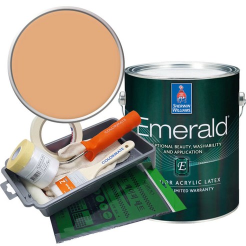 셔윈윌리암스 에메랄드 페인트 1L세트, SW9011 Sun Bleached Ochre