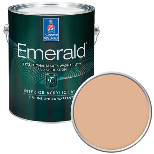 셔윈윌리암스 에메랄드 페인트1L, SW6352 Soft Apricot