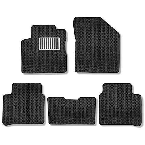 미소 이중 벌집 카매트 돌기형 르노삼성 + 메탈 레이싱 발판패드, SM5 2005~2007.12