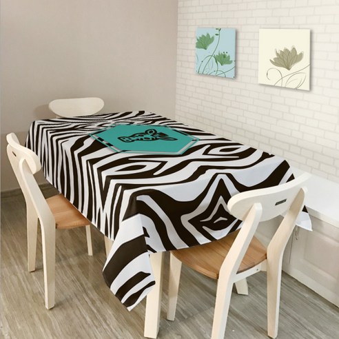 이코디 디멘션 테이블 보, 지브라, 150 x 260 cm