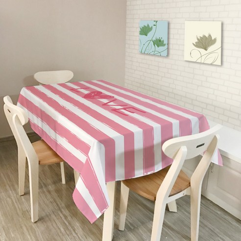 이코디 디멘션 테이블 보, 러브, 140 x 140 cm