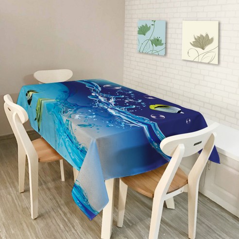 이코디 언유즈얼 테이블 보, 피쉬, 150 x 210 cm