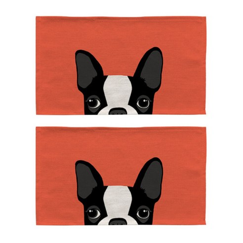 핑크망고 빼꼼빼꼼 키친 테이블매트 2p, B, 46 x 27 cm
