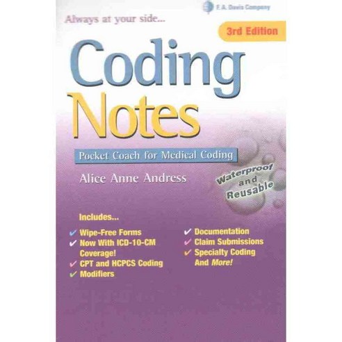 Coding Notes: Pocket Coach for Medical Coding, F A Davis Co - 가격 변동 추적 ...