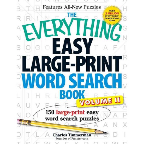 The Everything Easy Large-Print Word Search Book: 150 Large-Print Easy Word Search Puzzles