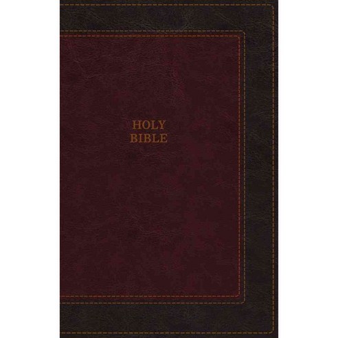 The Holy Bible: King James Version Burgundy Leathersoft Thinline Bible Red Letter Edition, Nelson Bibles