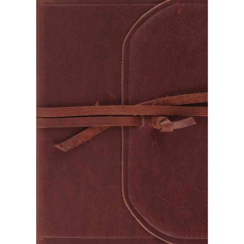 Single Column Journaling Bible: English Standard Version Brown Natural Leather Flap With Strap, Crossway Books