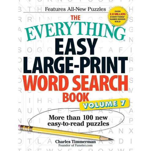 The Everything Easy Large-print Word Search Book: More Than 100 New Easy-to-read Puzzles