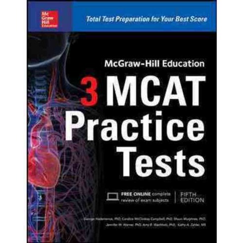 McGraw-Hill Education 3 MCAT Practice Tests