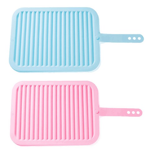 마켓감성 실리콘 건조대 2p 세트, 핑크, 블루, 1세트