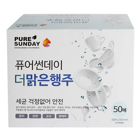 퓨어썬데이 더 맑은행주, 50개입, 1개
