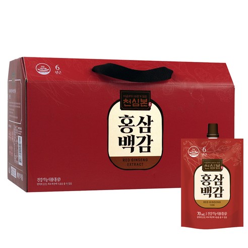천호식품 천심본 홍삼백감, 70ml, 30개
