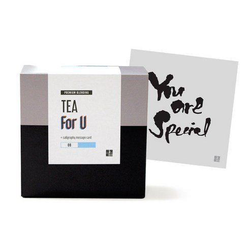 1AM Tea For U 블랜딩 티세트 얼그레이블라썸, 티백 6p + 미니 캘리그라피 카드 You are special, 1세트