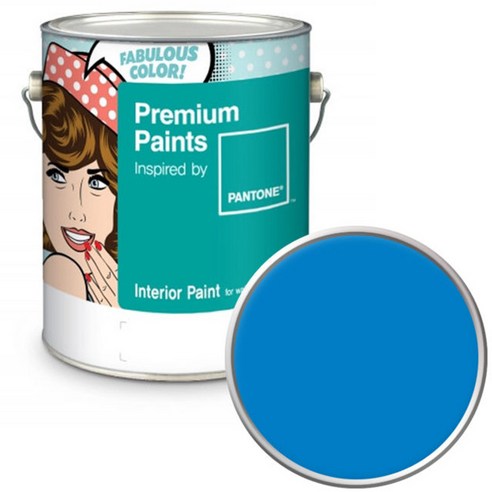 노루페인트 팬톤 내부용 실내 벽면 페인트 저광 4L, 18-4247 Brilliant Blue